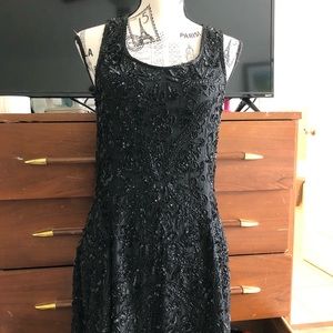 Silk NIGHT VOGUE Beaded evening gown dress M